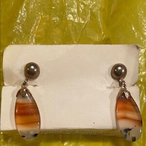 Montana Agate Dangle Earrings